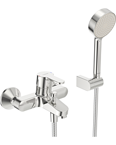 Hansa Wannenarmatur Hansaprimo 4944210300003 Aufputz mit Brausegarnitur, chrom