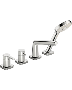 Hansa Hansadesigno Hansa Hansadesigno Single lever mixer for all 4-hole installation sets, rosette soft edge, chrome