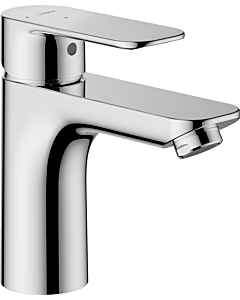 Hansa HANSABASIC XL basin mixer tap 5552220300006, metal waste fitting, cold start function, 112mm projection, chrome