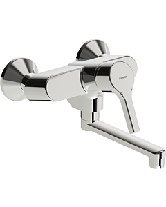 Hansa Hansapaleno basin mixer 56382203 wall mounting, without drain, projection 242mm, chrome