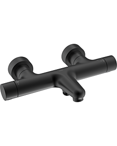 Hansa HANSAPRISMA mitigeur bain et douche 5810230133 avec thermostat, montage mural, noir mat