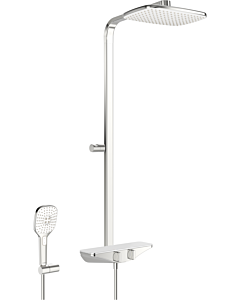 Hansa Hansaemotion Brause-Thermostat 5865017182 AP,3-strahlig, Sicherheitsglas, chrom/weiss