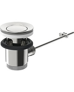 Hansa Ablaufgarnitur komplett chrom 59904620 mit Ablaufstopfen 39,5mm, chrom