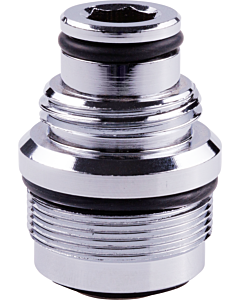 Hansa manchon de raccordement G 2000 /2 x M 24 x 2000 chromé 59913137 M24x1 chr