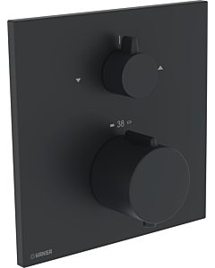 Hansa HANSAEASYTHERM 8114 Thermostat 8114926233 Mounting Kit, Square, Matte Black