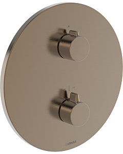 Hansa HANSAEASYMIX 8871 Finishing assembly set 8871905281 EasyMix, visible part for one outlet, round brushed bronze