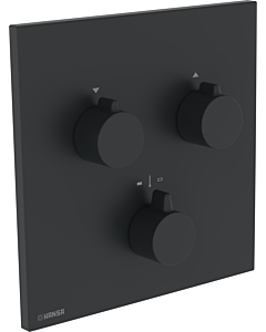 Hansa HANSAEASYMIX 8872 Finishing Set 8872906233 EasyMix, finishing set for two outlets, square, matte black