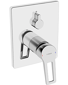 Hansa Wannenarmatur Hansatwist 89849085 Hansabluebox, eckige Rosette, chrom