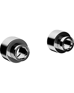 Hansa Rosetten und S-Anschluss-Set  02720200 chrom, S-Anschluss, absperrbar/verdeckt