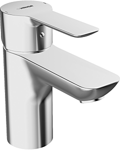 Hansa Waschtisch Armatur Hansaligna XS 06072203 chrom, mit Ablaufgarnitur, Ausladung 94 mm