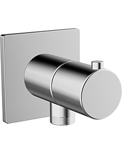 Hansa Wandanschlussbogen Hansadesigno 51570172 chrom, mit Absperrung