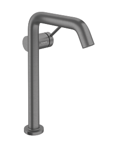 hansgrohe Tecturis S Einhebel-Waschtischarmatur 73370340 Ausladung 167mm, mit Push-Open-Ablaufgarnitur, brushed black chrome