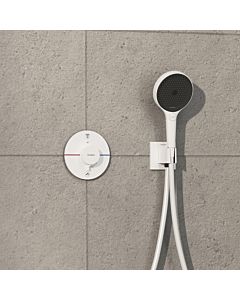 hansgrohe ShowerSelect Comfort S Thermostat 15556700 UP, für 2 Verbraucher, mit Sicherungskombination EN 1717, mattweiß