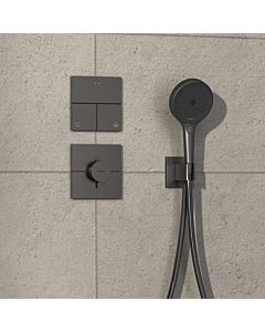 hansgrohe ShowerSelect Comfort E Ventil 15573340 UP, für 3 Verbraucher, brushed black chrome