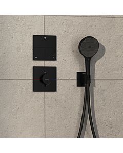 hansgrohe ShowerSelect Comfort E Ventil 15573670 UP, für 3 Verbraucher, mattschwarz