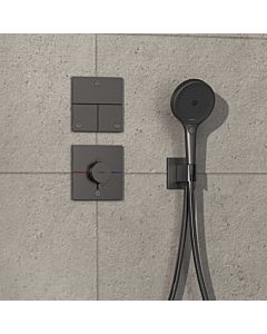 hansgrohe ShowerSelect Comfort E Thermostat 15575340 UP, für 1 Verbraucher und einen zusätzlichen Abgang, brushed black chrome
