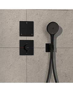 hansgrohe ShowerSelect Comfort E Thermostat 15575670 UP, für 1 Verbraucher und einen zusätzlichen Abgang, mattschwarz
