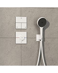 hansgrohe ShowerSelect Comfort E Thermostat 15575700 UP, für 1 Verbraucher und einen zusätzlichen Abgang, mattweiß