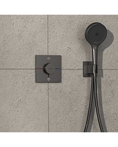 hansgrohe ShowerSelect Comfort E Thermostat 15578340 UP, für 2 Verbraucher, mit Sicherungskombination EN 1717, brushed black chrome