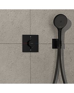 hansgrohe ShowerSelect Comfort E Thermostat 15578670 UP, für 2 Verbraucher, mit Sicherungskombination EN 1717, mattschwarz
