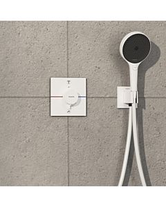 hansgrohe ShowerSelect Comfort E Thermostat 15578700 UP, für 2 Verbraucher, mit Sicherungskombination EN 1717, mattweiß