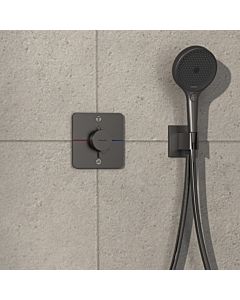 hansgrohe ShowerSelect Comfort Q Thermostat 15583340 UP, für 2 Verbraucher, ohne Sicherungskombination EN 1717, brushed black chrome