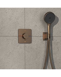 hansgrohe ShowerSelect Comfort Q Thermostat 15586140 UP, für 2 Verbraucher, mit Sicherungskombination EN 1717, brushed bronze