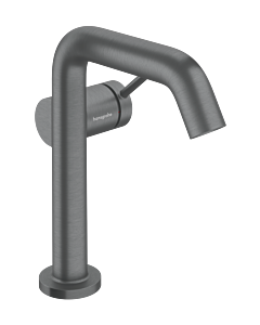 hansgrohe Tecturis S Einhebel-Waschtischarmatur 73340340 Ausladung 139mm, mit Push-Open-Ablaufgarnitur, brushed black chrome