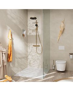 hansgrohe Pulsify S Puro shower set 24237140 with thermostat, 2 outlets, 8 l/min, brushed bronze