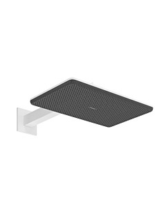 hansgrohe Raindance Alive Q Duschkopf 24551700 2 Strahlarten wassersparend mit Brausearm, EcoSmart, weiß matt