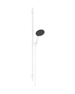 hansgrohe Raindance Alive Select S ensemble de douche 24603700 3 types de jets économie d&#39;eau avec barre de douche Unica S Puro 90 cm, blanc mat
