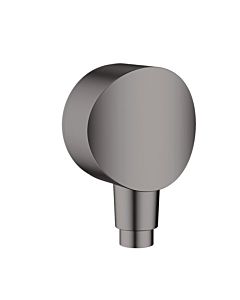 hansgrohe Fixfit S Schlauchanschluss 26453340 mit Rückflussverhinderer und Kunststoffanschlusswinkel, brushed black chrome