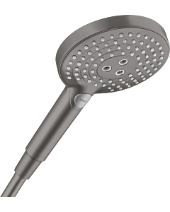 hansgrohe Raindance Select S douchette à main 26531340 9 l / min, DN 15, 3jet, pomme de douche Ø 125 mm, noir brossé