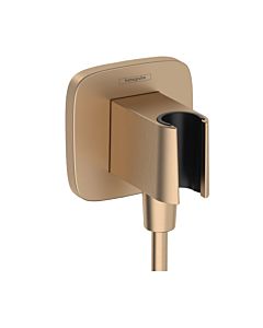 hansgrohe FixFit Porter Q Schlauchanschluß 26887140 für Handbrause, brushed bronze