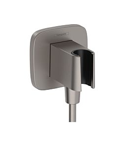 hansgrohe FixFit Porter Q hose connection 26887340 for hand shower, brushed black chrome