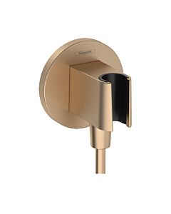 hansgrohe FixFit Porter S Schlauchanschluß 26888140 für Handbrause, brushed bronze