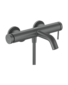 Mitigeur de bain monocommande hansgrohe Tecturis S 73422340, montage en surface, chrome noir brossé