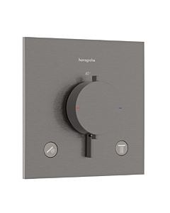 hansgrohe Ecostat Comfort E Mitigeur douche thermostatique 33711340  encastré, 2 sorties, 24 l/min, brushed black chrome