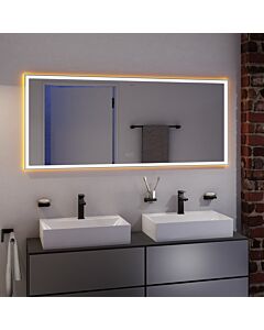 hansgrohe miroir Xarita E 54983700 avec capteur tactile capacitif, 1600 x 700 x 50 mm, blanc mat