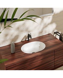 hansgrohe Xuniva Einbauwaschtisch 60153450 450x350mm, ohne Hahnloch, mit Überlauf, weiß