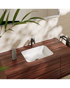 hansgrohe Xuniva Unterbauwaschtisch 60154450 450x350mm, ohne Hahnloch, mit Überlauf, weiß