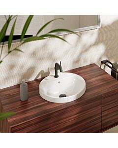 hansgrohe Xuniva lavabo à encastrer 60159450 450x450mm, avec trou pour robinetterie/trop-plein, blanc