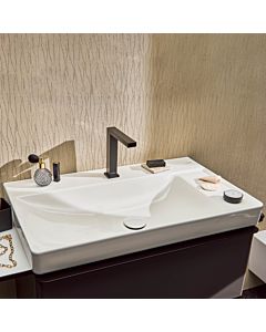 hansgrohe Xelu Q lavabo 61025450 800x480mm, étagère à droite, 2 trous de robinetterie, sans trop-plein, SmartClean, blanc