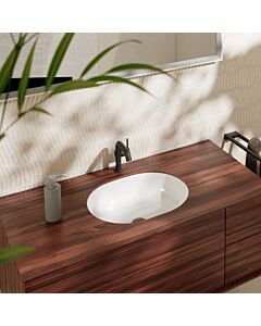 hansgrohe Xuniva lavabo à encastrer 61050450 450x350mm, sans trou pour robinetterie, avec trop-plein, SmartClean, blanc