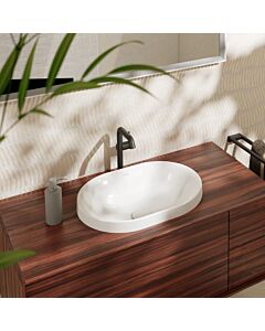 hansgrohe Xuniva lavabo à encastrer 61062450 550x400mm, sans trou pour robinetterie, avec trop-plein, SmartClean, blanc