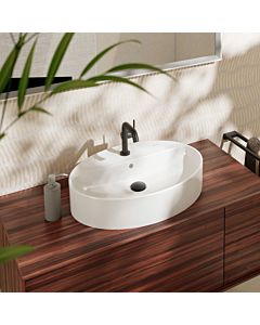 hansgrohe Xuniva vasque à poser 61078450 600x450mm, avec trou pour robinetterie/trop-plein, SmartClean, blanc