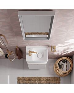 hansgrohe Xelu Q hand washbasin 61085450 360x250mm, shelf on the left, with tap hole, without overflow, SmartClean, white