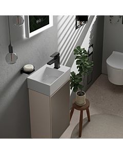 hansgrohe Xevolos E Handwaschbecken 61086450 360x250mm, Hahnloch rechts, ohne Überlauf, SmartClean, weiß