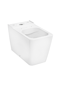 hansgrohe EluPura Q Stand-WC 61164450 für aufgesetzten Spülkasten 640 wandbündig mit horizontalem/vertikalem Abgang , AquaFall Flush, SmartClean