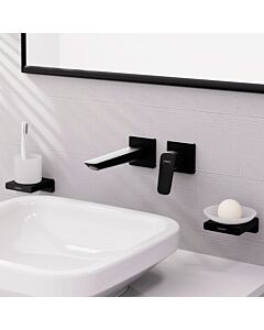 hansgrohe Logis mitigeur de lavabo 71256670 noir mat, encastré, pour montage mural, saillie 206mm